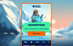 Besøk Arctic Casinos nettsted