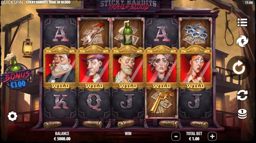Spill nå - Sticky Bandits Trail of Blood!