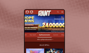 1. Åpne Rant Casino og klikk på «åpne konto»