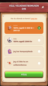 Velg bonus