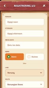 Oppgi personlige opplysninger
