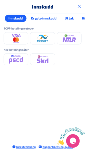 Gjør ditt første innskudd