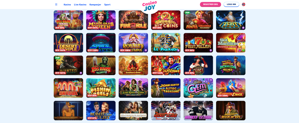 CasinoJoy spilleautomater