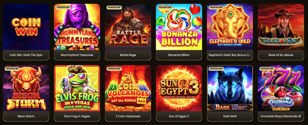 GoldSpin Casino spilleautomater