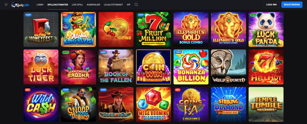 Lucky Vibe Casino spilleautomater